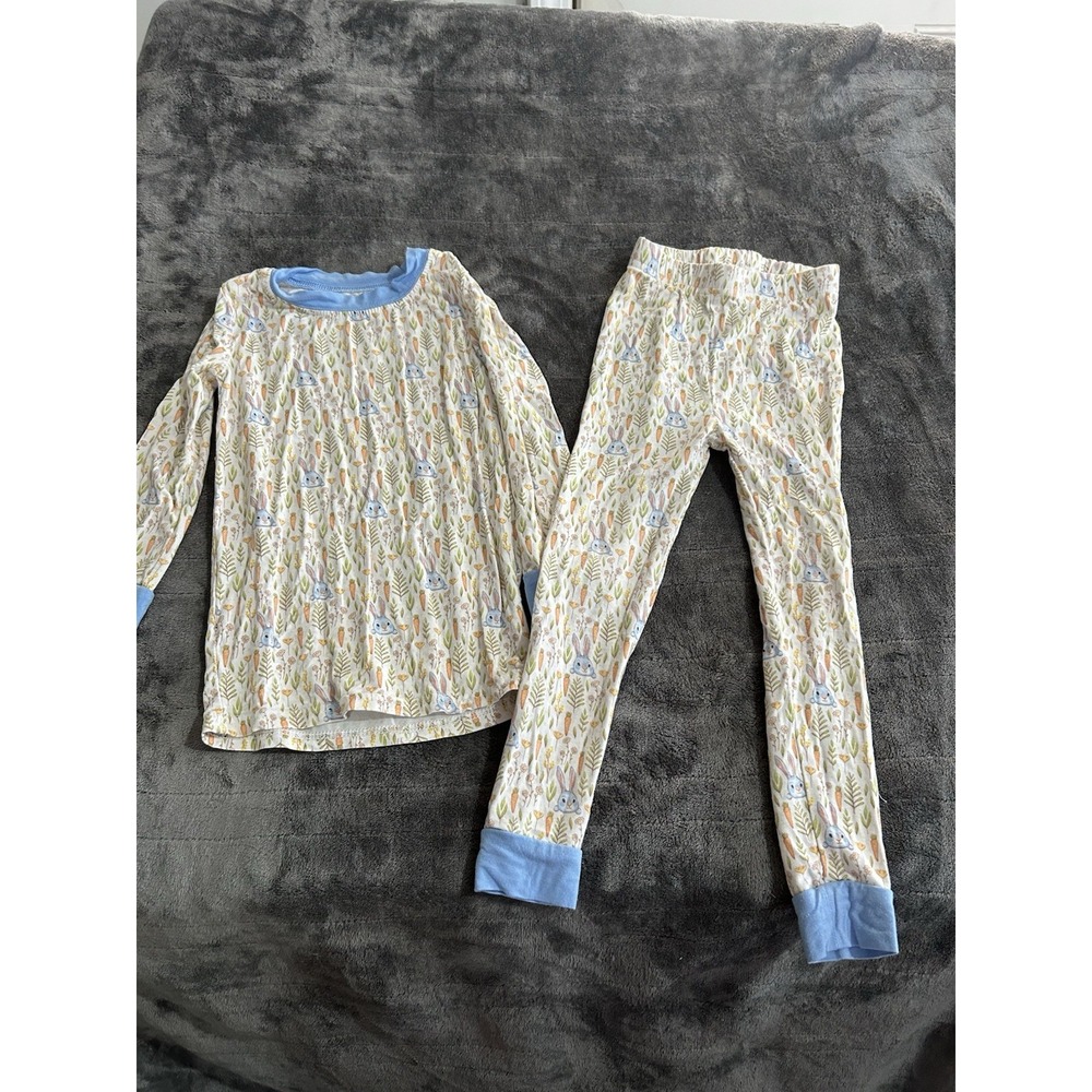 Stitchy Fish Bamboo Easter Pajama Set Size 2t